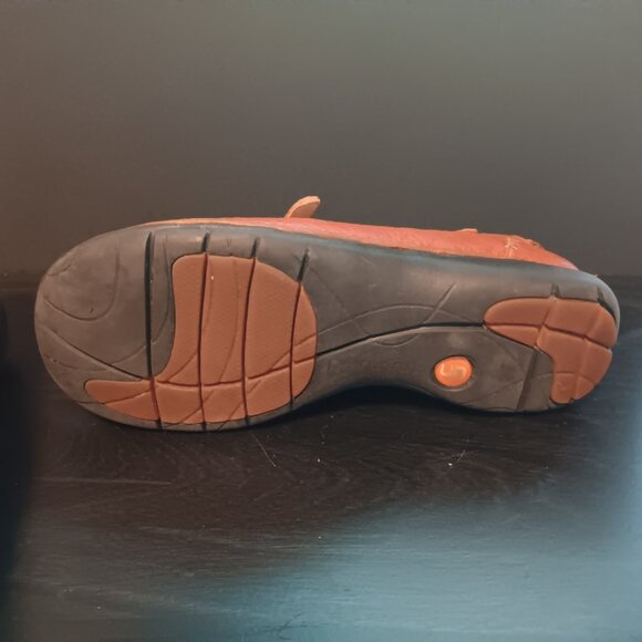 Clarks Unstructured Brown Leather Mary Jane T-Strap Shoes/Sandals Women's 7W - Picture 5 of 8